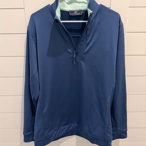 Vineyard Vines Blue Quarter-Zip Jacket
